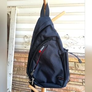 KAKA RFID Sling Bag Crossbody Backpack Shoulder Bag Black